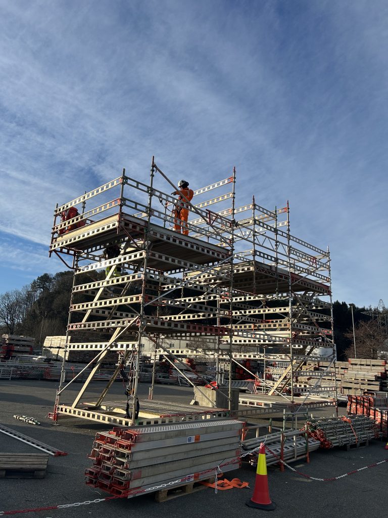 Lærling på stillaskurs i stavanger