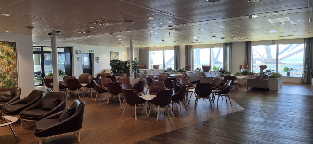 Spisesal på oljeplattform